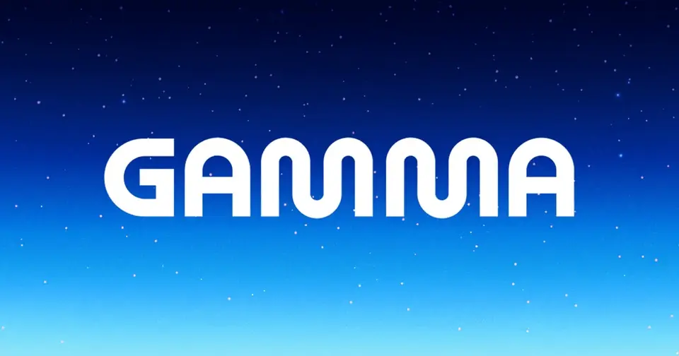 Imagen de presentación de Gamma en su web