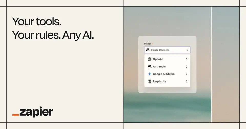Imagen de presentación de Zapier en su web