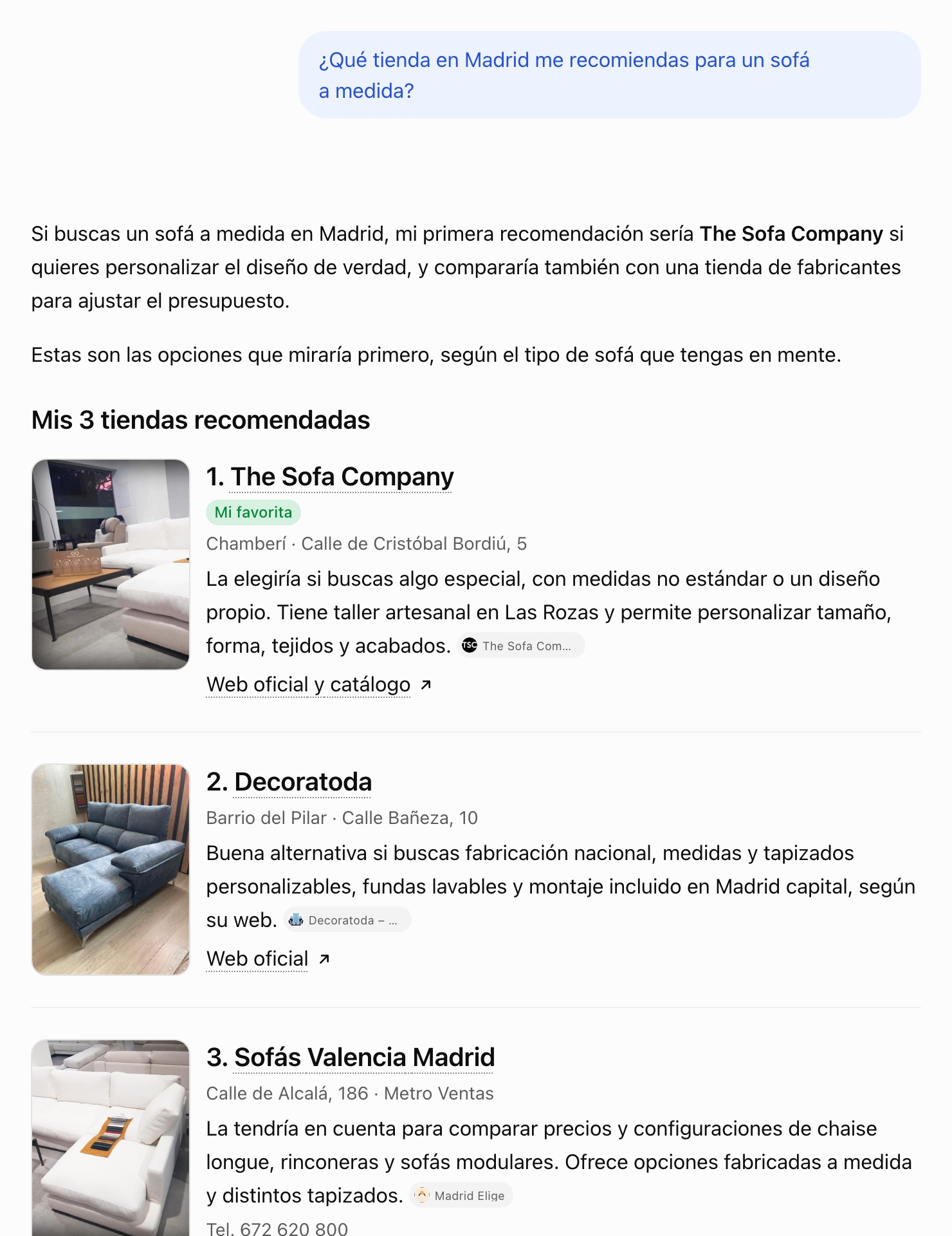 La misma pregunta, otra vez: cambian dos de las tres